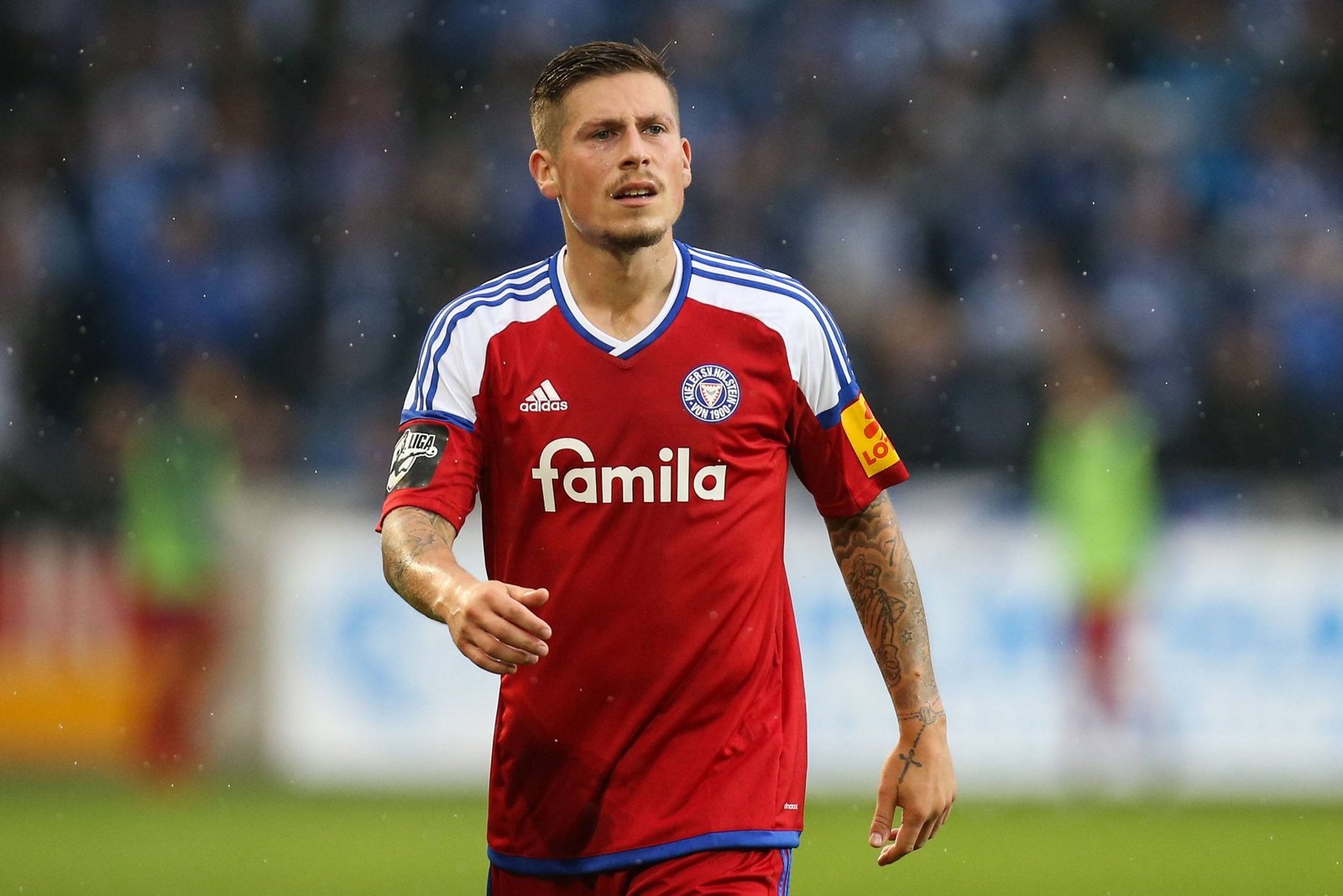Lewerenz Holstein Kiel 3. Liga Steven Lewerenz, Mittelfeldspieler von Holstein Kiel.