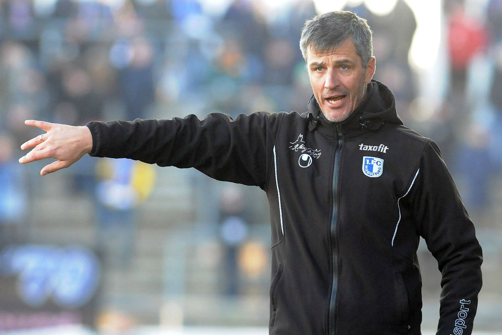 Härtel Trainer Magdeburg 3. Liga Jens Härtel, Trainer des 1. FC Magdeburg.