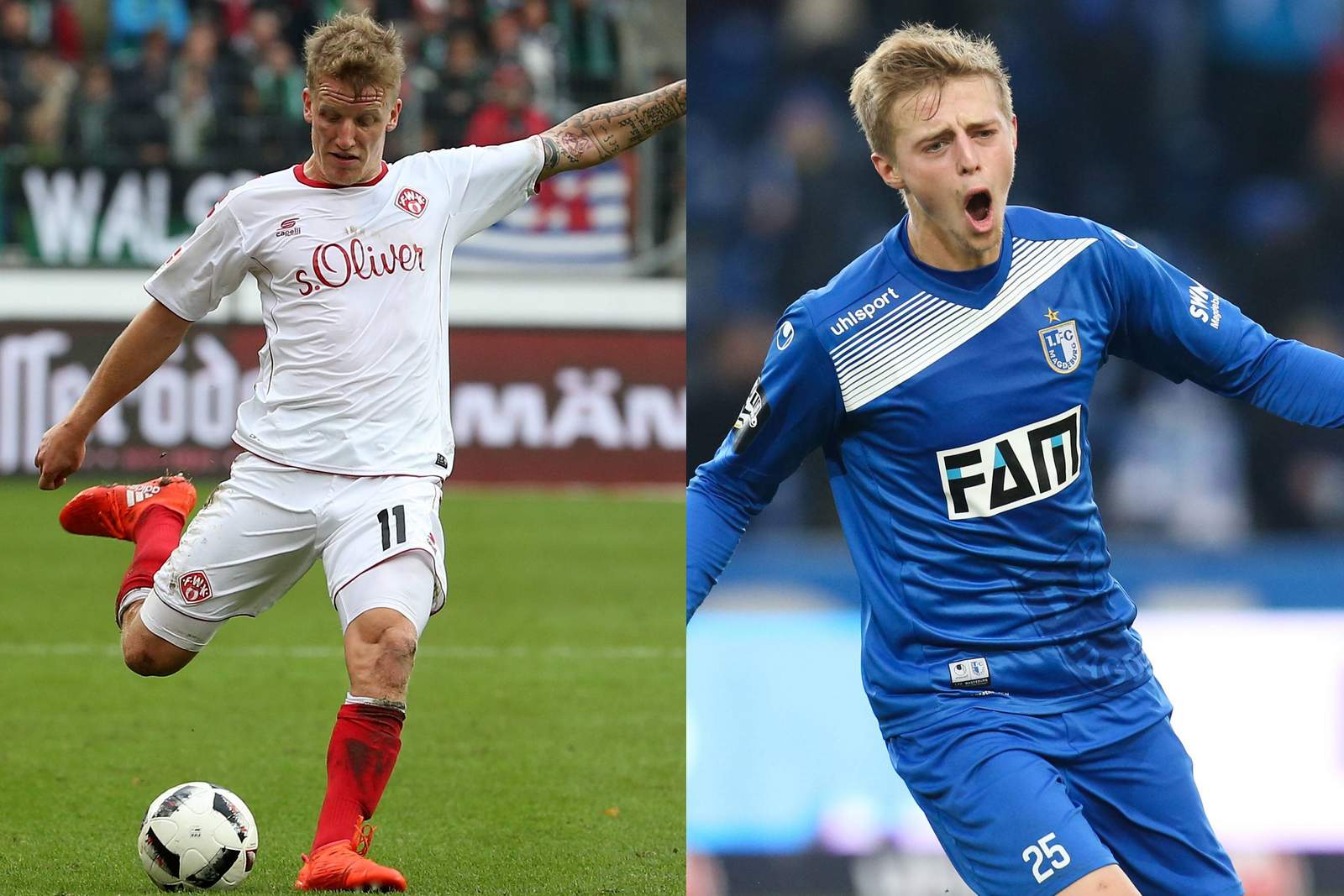weil würzburg ernst magdeburg 3.liga Richard Weil von Würzburg und Sebastian Ernst von Magdeburg