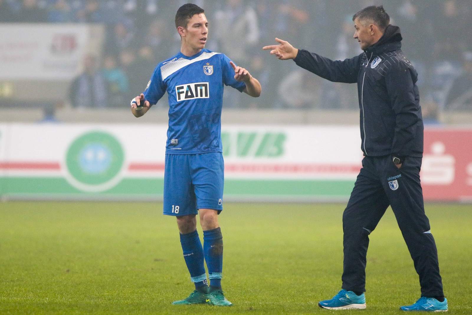 kath magdeburg härtel 3.liga Florian Kath und Jens Härtel vom 1.FC Magdeburg