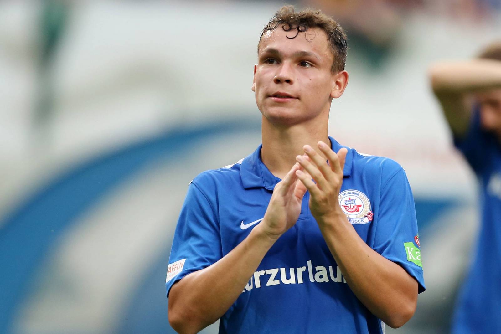 Scherff Hansa Rostock 3.Liga Lukas Scherff, hier im Trikot von Hansa Rostock.