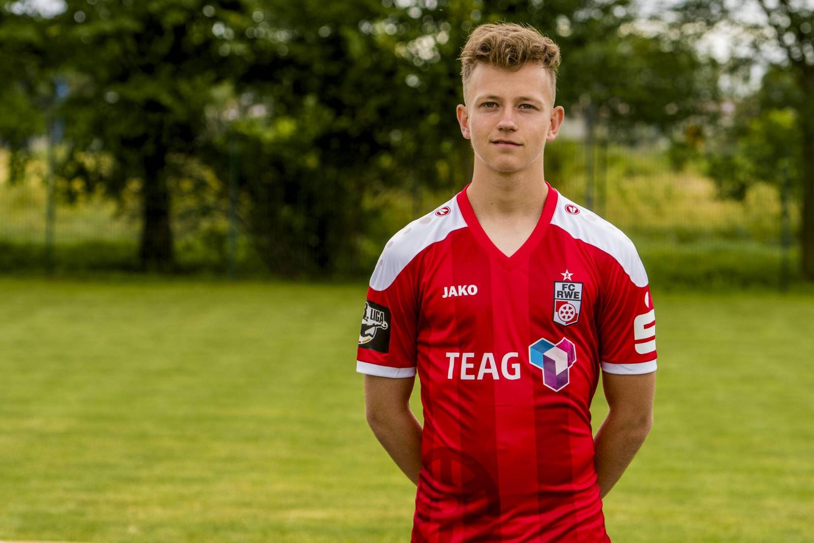 Pommer Erfurt RWE 3.Liga Maximilian Pommer, Talent von Rot-Weiß Erfurt.