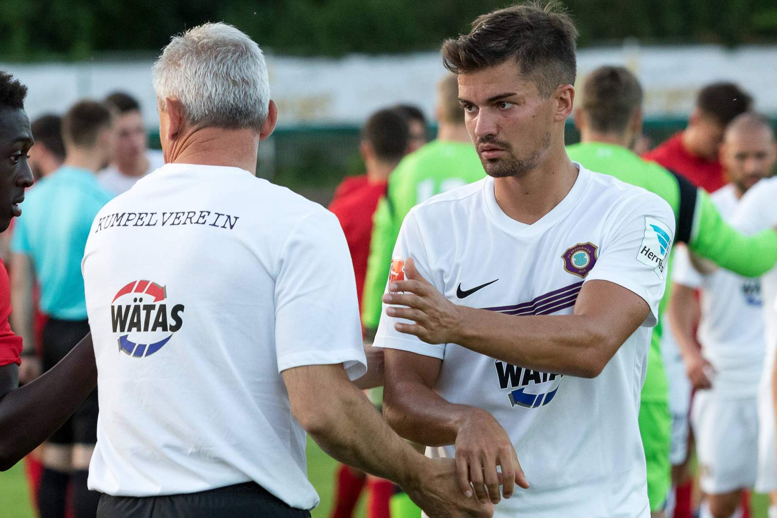 3. Liga Hansa Rostock Julian Riedel Pavel Dotchev Julian Riedel, hier noch im Aue-Dress