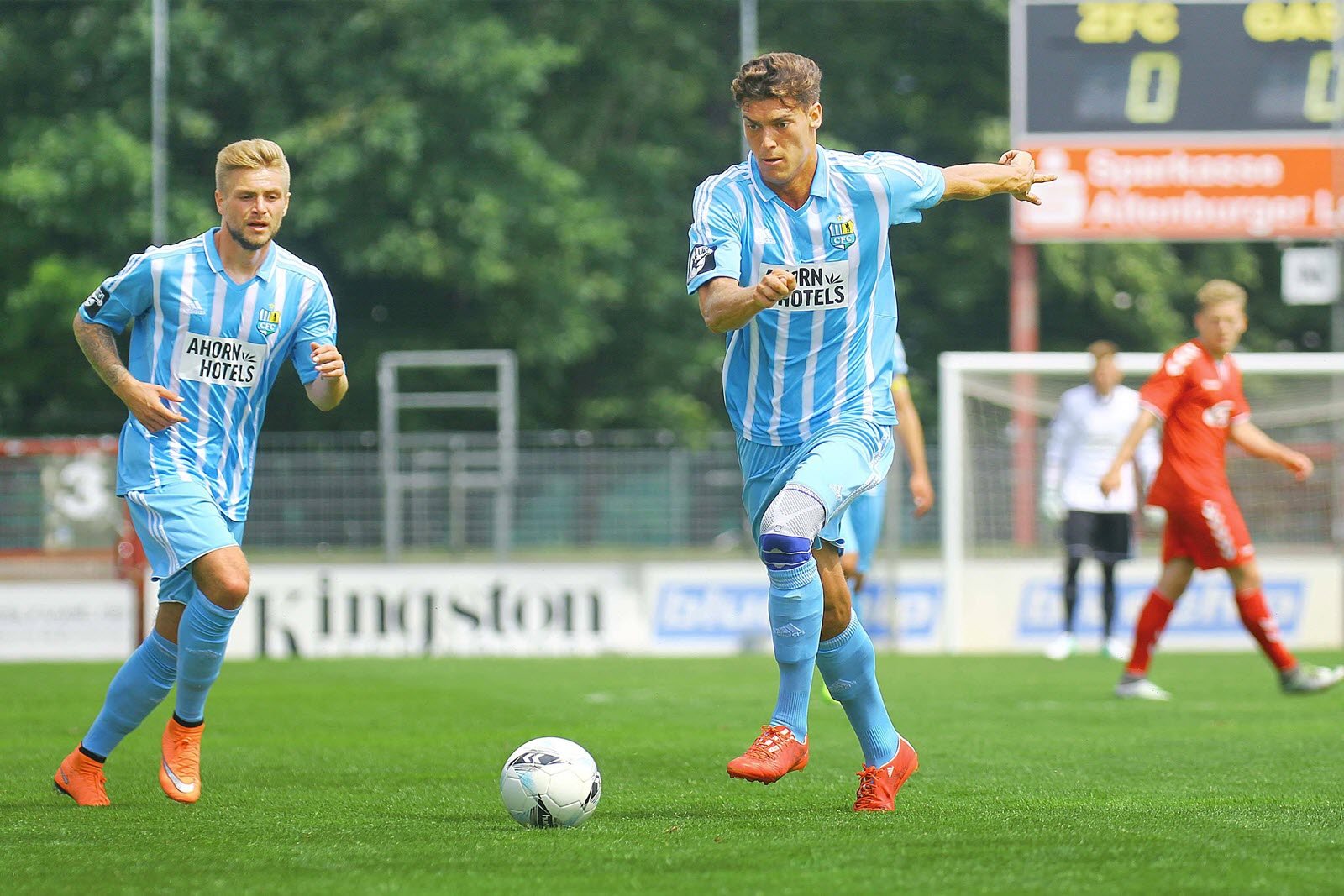 Florian Trinks, Myroslav Slavov, Chemnitzer FC, 3. liga Florian Trinks und Myroslav Slavov vom Chemnitzer FC