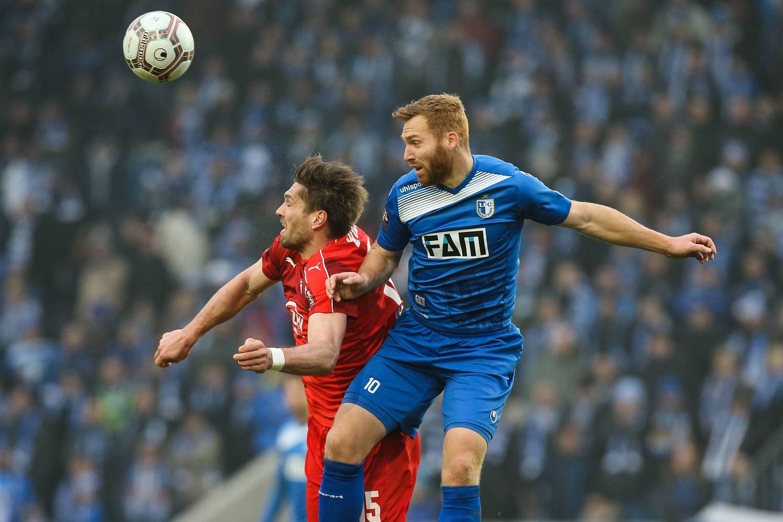 Nico Hammann, 1. FC Magdeburg, Ronny König, FSV Zwickau, 3. Liga Nico Hammann vom 1. FC Magdeburg gegen Ronny König vom FSV Zwickau