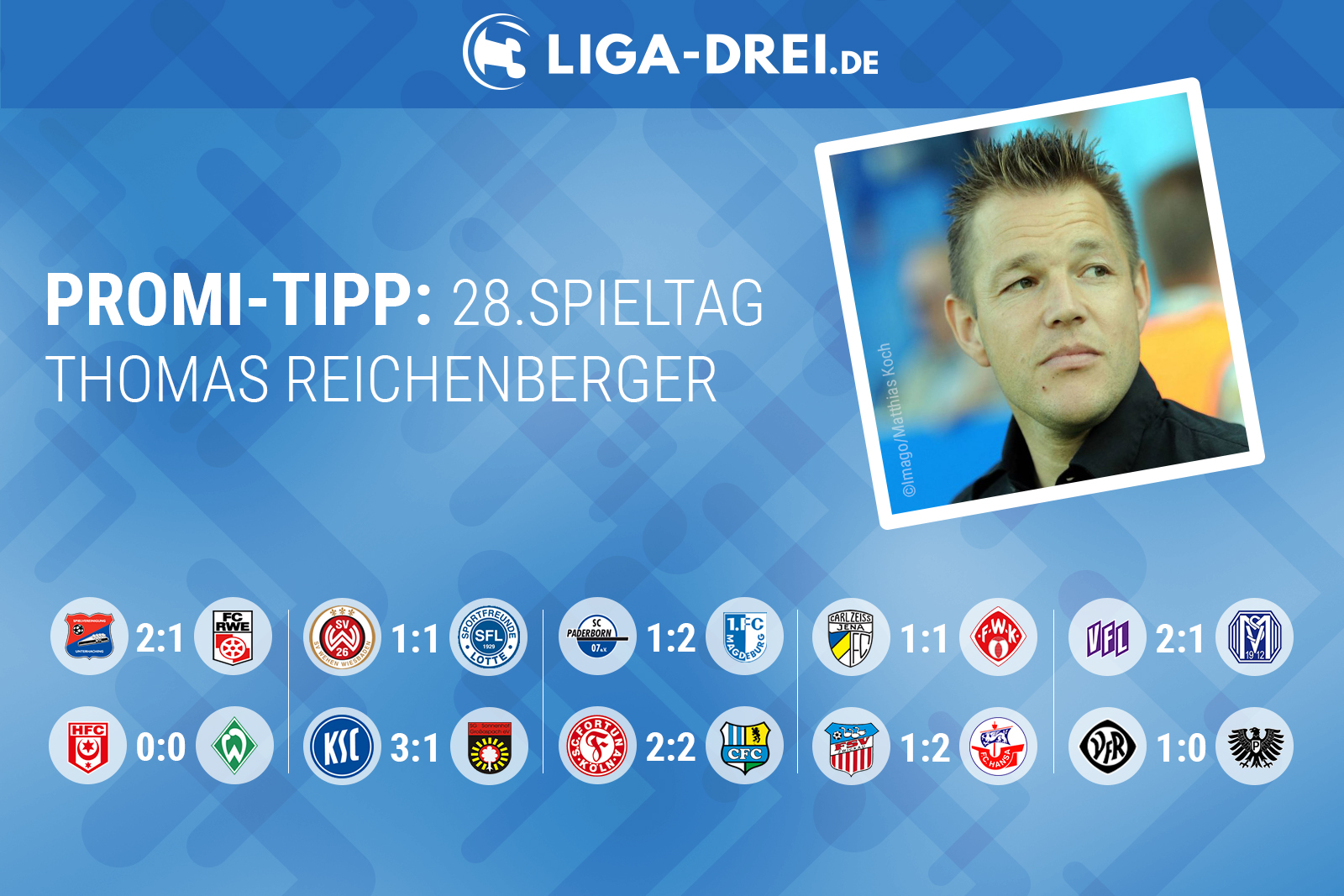 Thomas Reichenberger tippt den 28. Spieltag