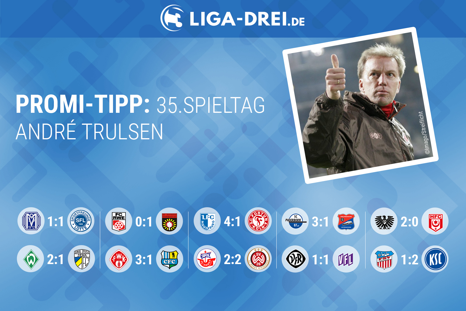 André Trulsen tippt die 3. Liga
