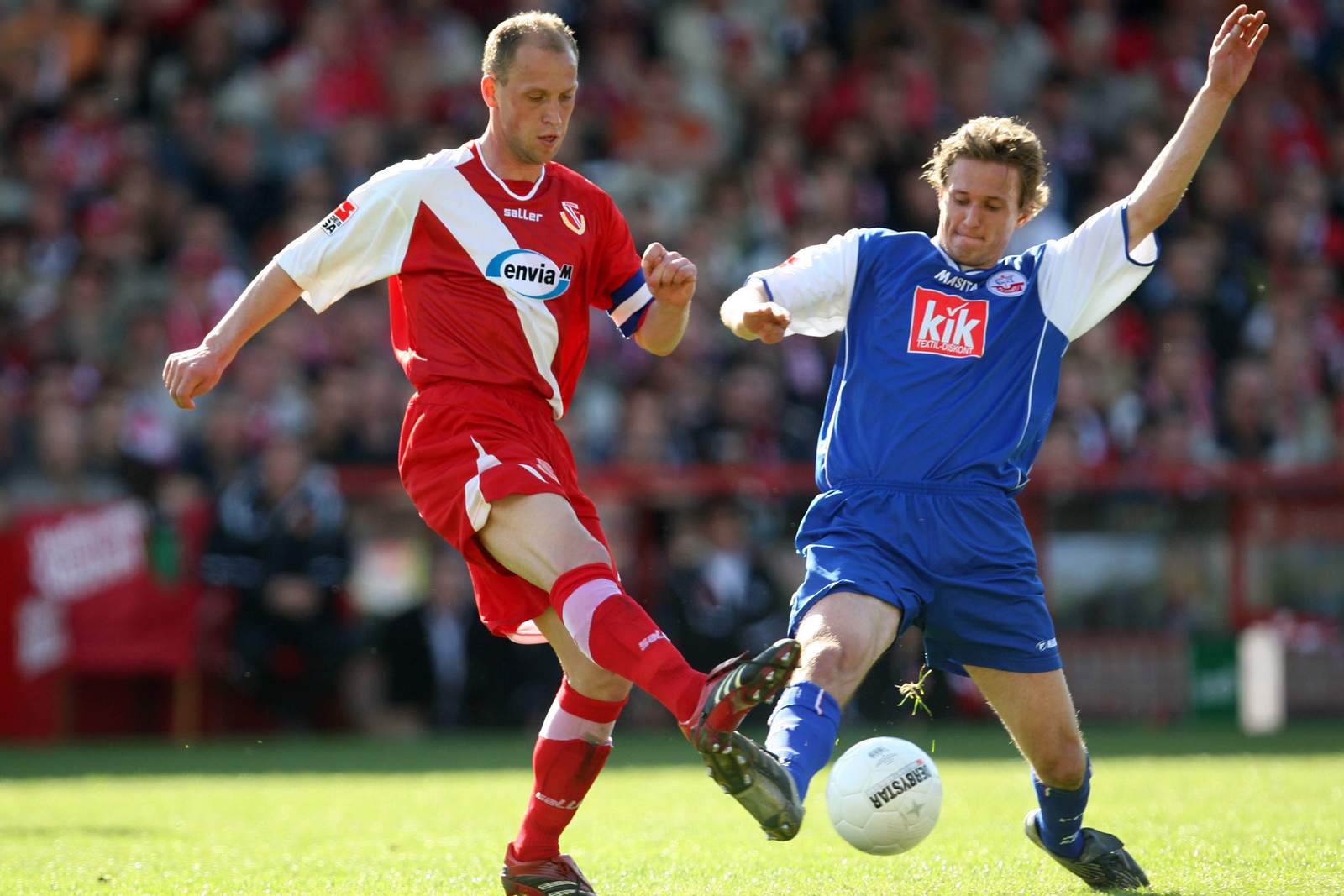 timo rost, kai bülow, 3. liga, energie cottbus, hansa rostock Timo Rost gegen Kai Bülow.