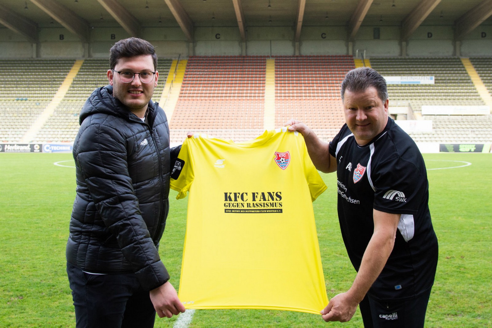 3. liga, kfc uerdingen Der KFC Uerdingen wird im Spiel gegen Kaiserslautern ein Zeichen gegen Rassismus und Diskriminierung setzen.