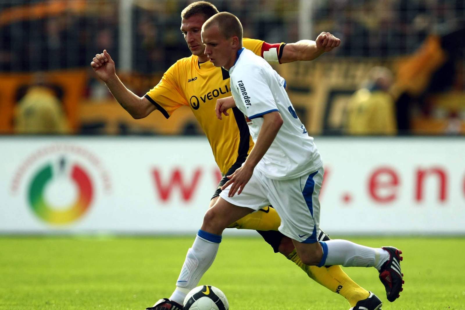 wagefeld dynamo dresden eckardt jena 3.liga Zweikampf zwischen Maik Wagefeld und Rene Eckardt