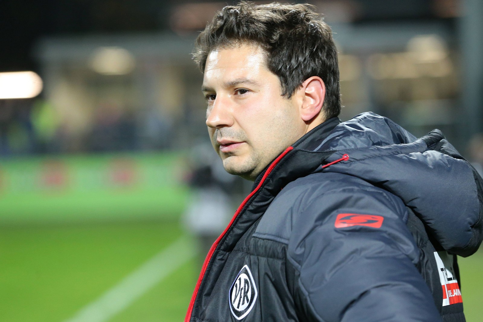 3. liga, vfr aalen, argirios giannikis Argirios Giannikis an der Seitenlinie.