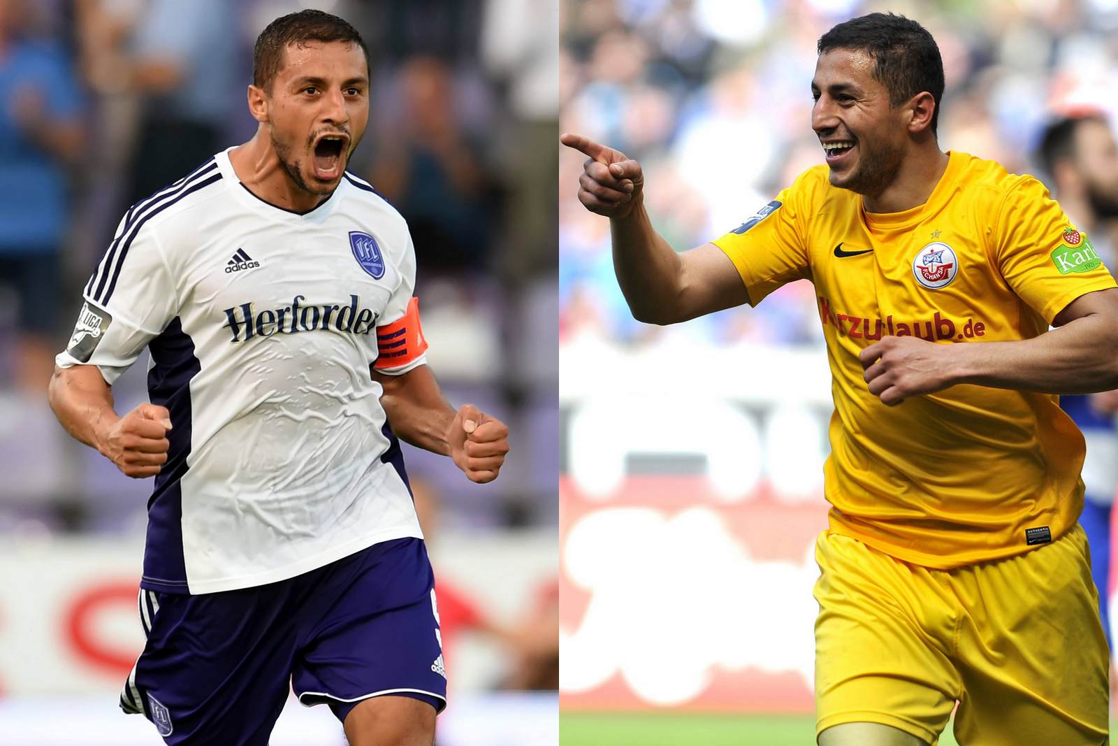 halil savran, vfl osnabrück, hansa rostock, 3. liga Halil Savran jubel für den VfL Osnabrück und für Hansa Rostock
