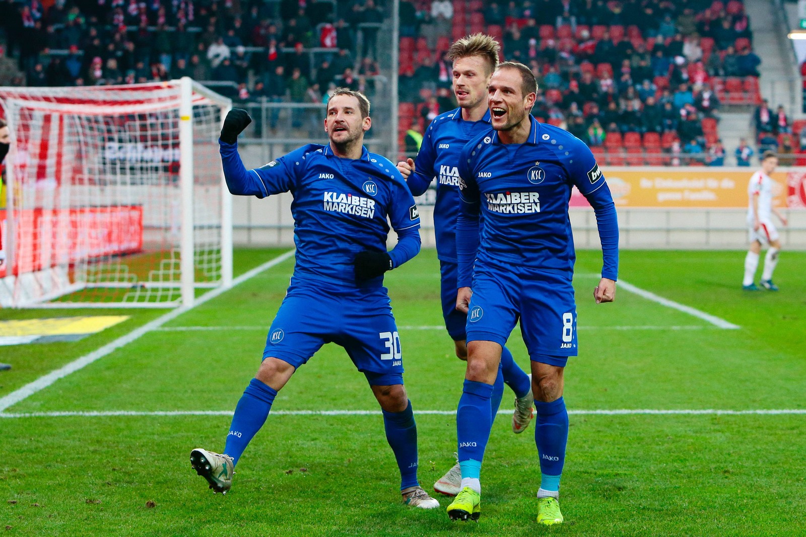 3. liga, ksc, anton fink, marvin pourie 20 Tore erzielte das Sturmduo des KSC in der Hinrunde.
