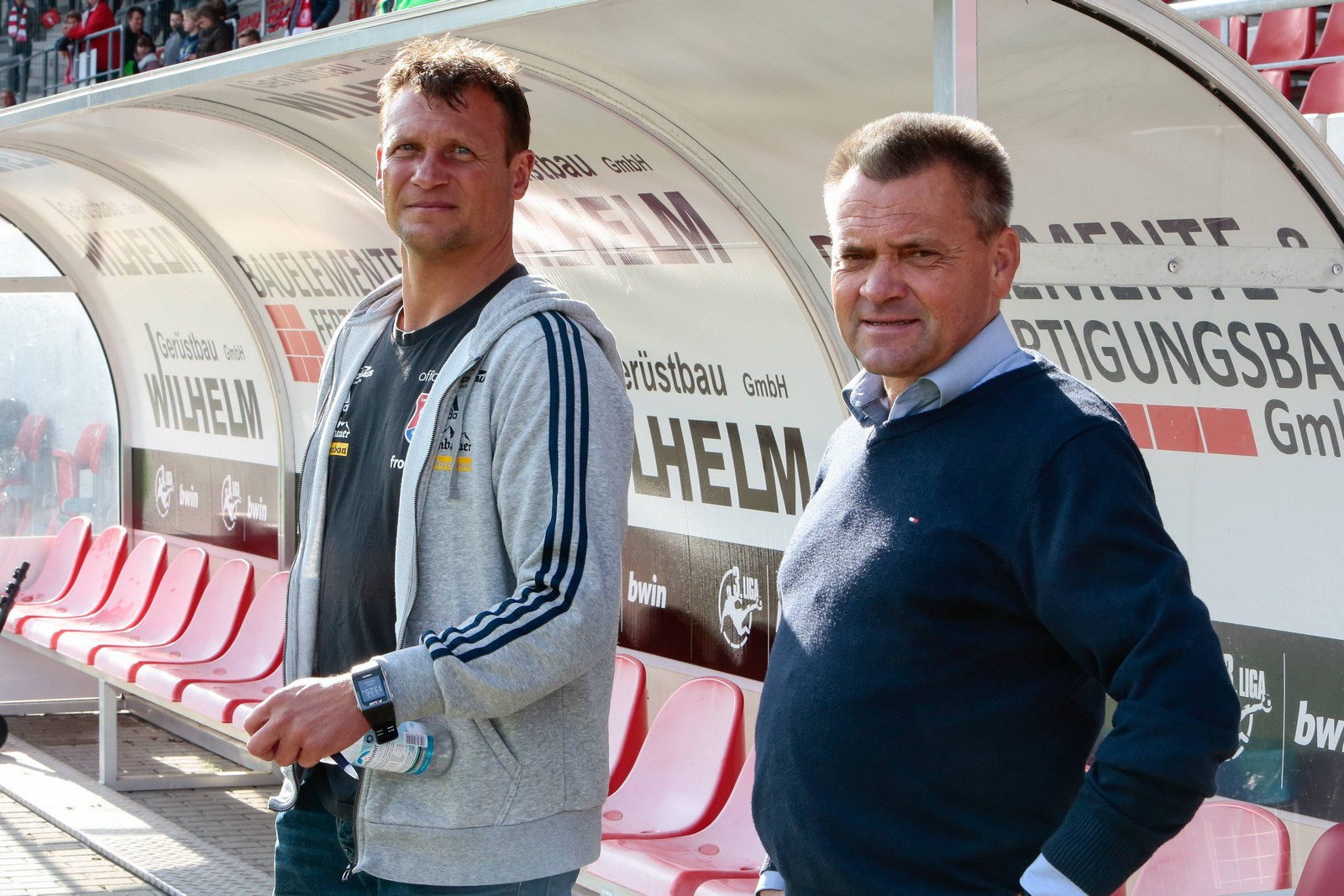 3. liga, spvgg unterhaching, manfred schwabl, claus schromm Seit 2012 leitet Manfred Schwabl als Präsident die Geschicke des Klubs.