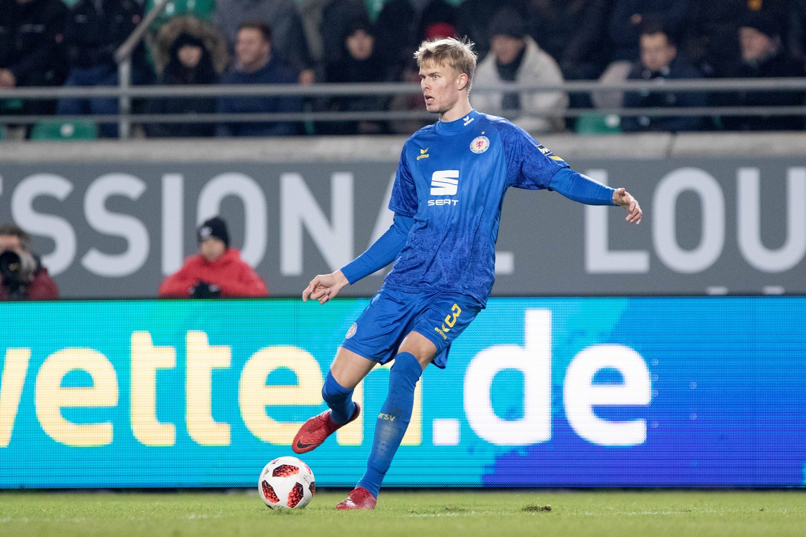 3. liga, eintracht braunschweig, frederik tingager Frederik Tingager im Spiel gegen Preußen Münster.