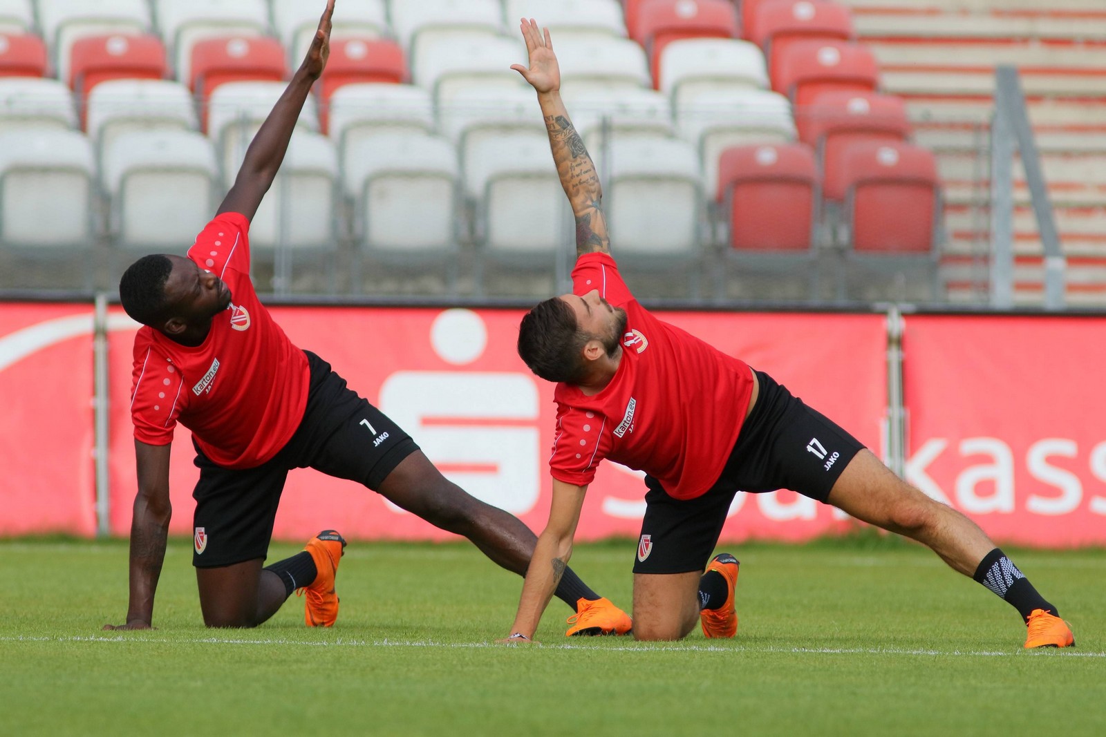 3. liga, energie cottbus, kevin weidlich Kevin Weidlich (l.) und Maximilian Zimmer.