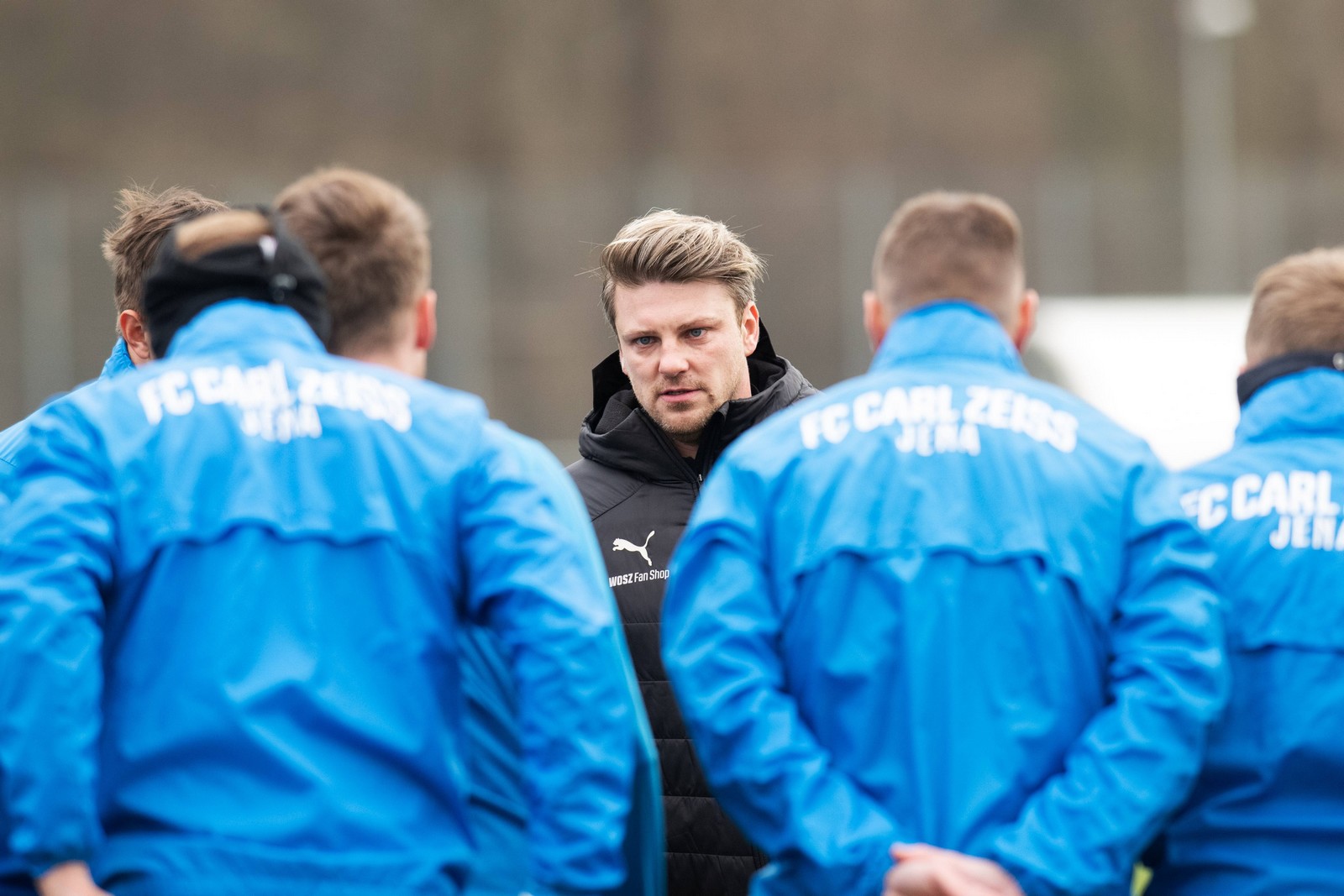 Lukas Kwasniok, Jena, 3. liga Lukas Kwasniok beim Training des FCC