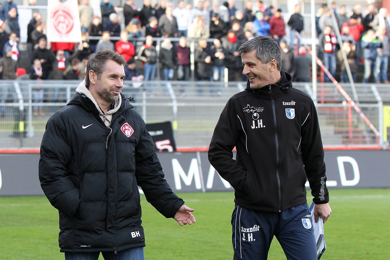 Jens Härtel, Bernd Hollerbach, 3. Liga Jens Härtel und Bernd Hollerbach im Gespräch