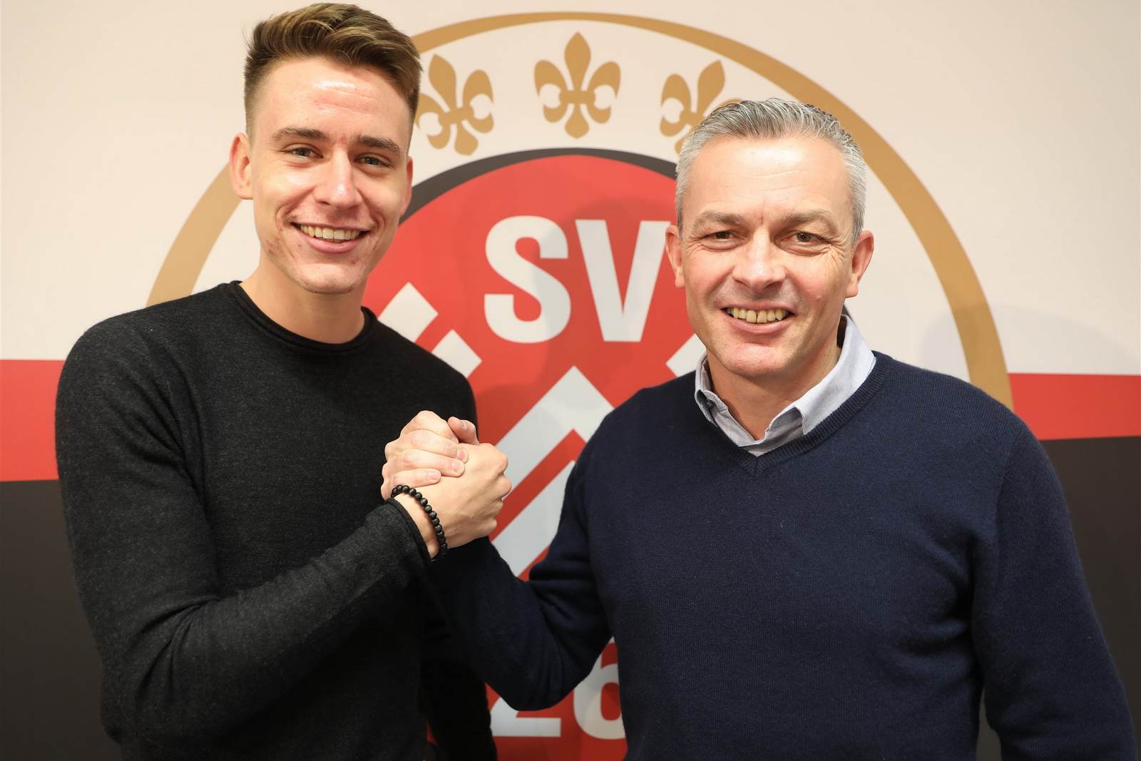 florian hansch, christian hock, sv wehen wiesbaden, 3. liga Christian Hock begrüßt Florian Hansch