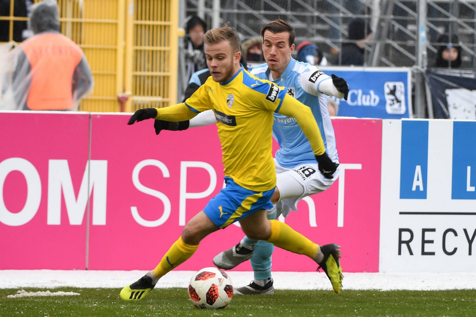 3. liga, carl zeiss jena, guillaume cros Guillaume Cros im Spiel gegen 1860 München.