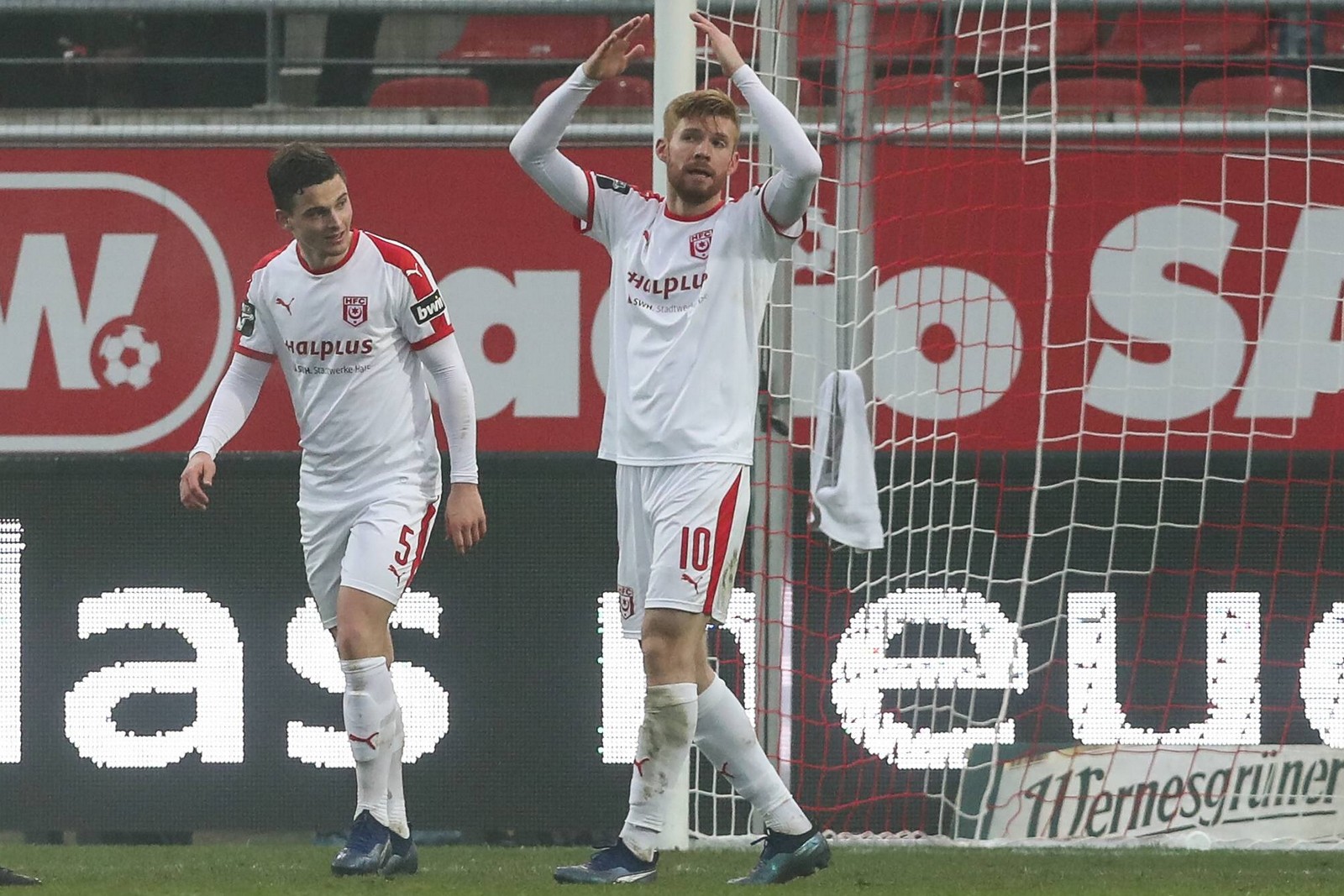 Mathias Fetsch, halle, 3. liga Mathia Fetsch vom Halleschen FC