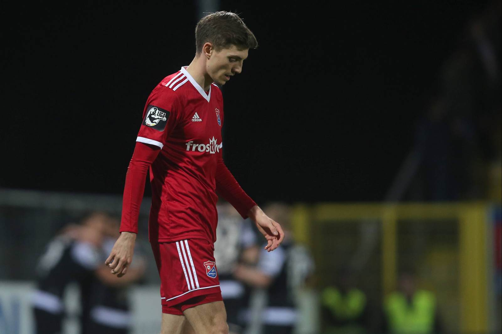 lucas hufnagel, 3. liga, spvgg unterhaching Lucas Hufnagel enttäuscht auf dem Platz