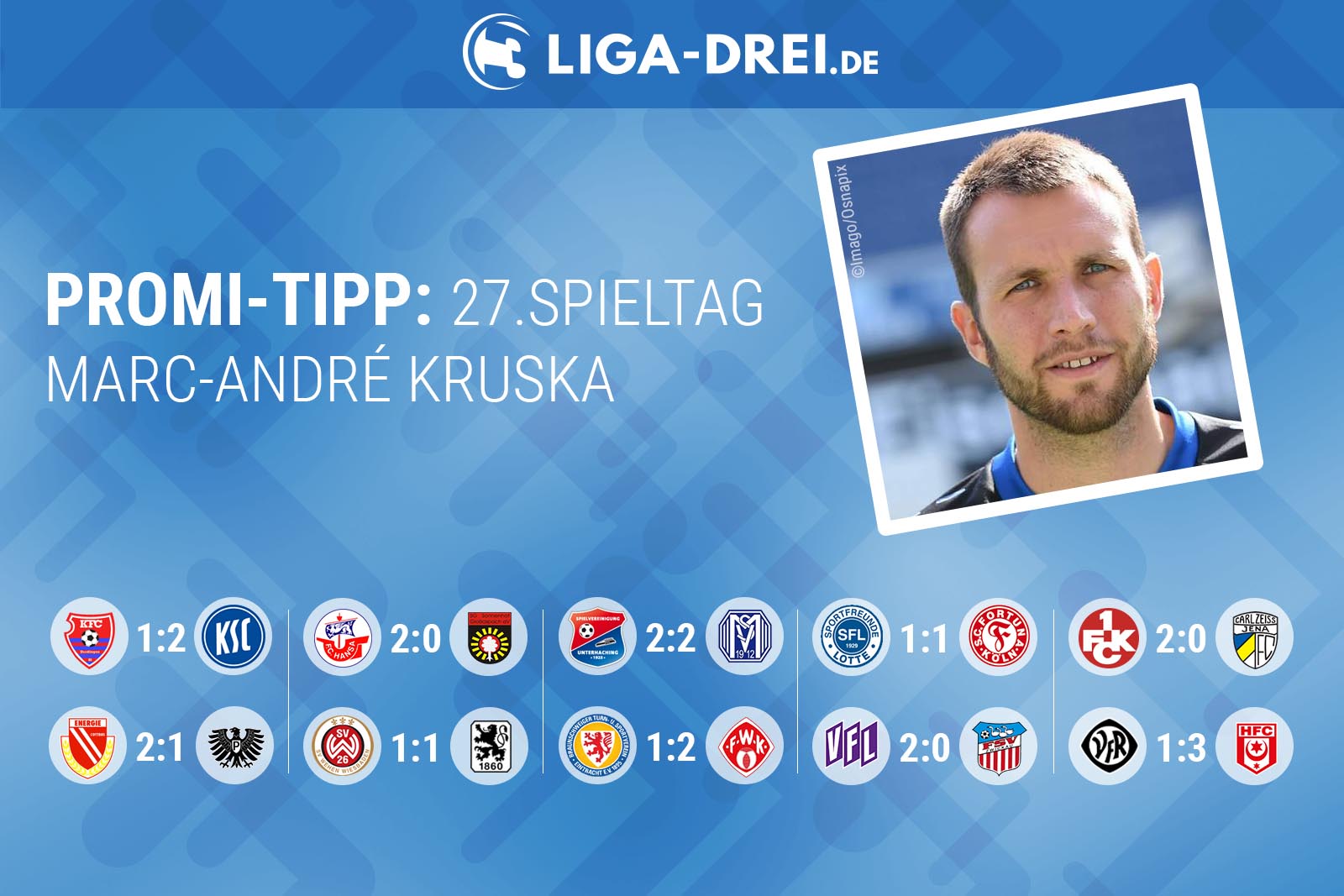 Marc-André Kruska beim Promi-Tipp