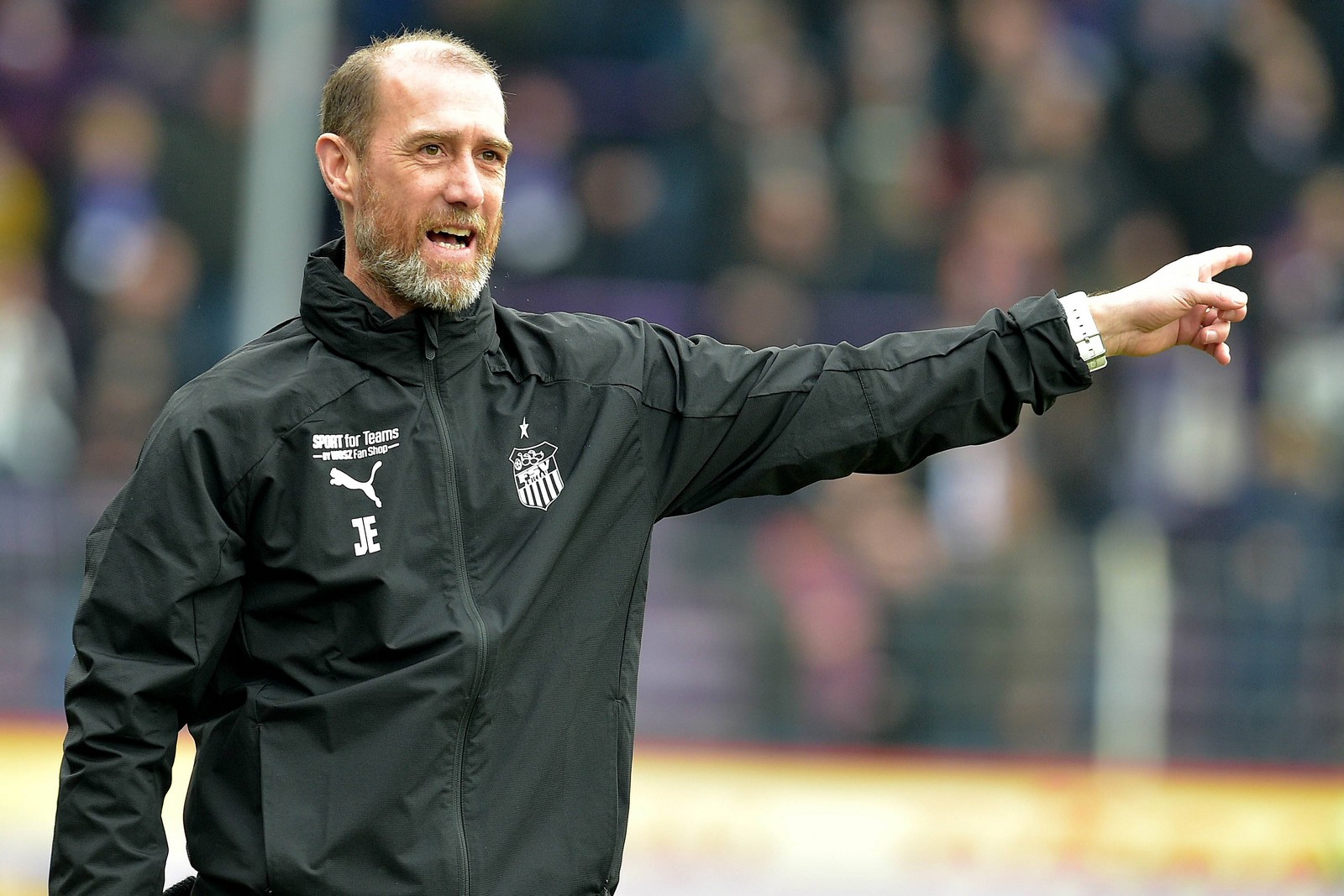 3. liga, fsv zwickau, joe enochs Joe Enochs an der Seitenlinie gegen Osnabrück.