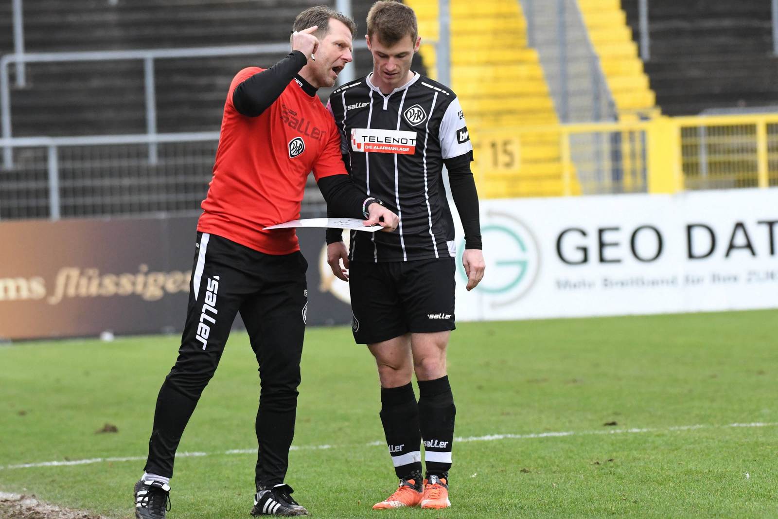 rico schmitt, thomas geyer, vfr aalen, 3. liga Rico Schmitt im Gespräch mit Thomas Geyer