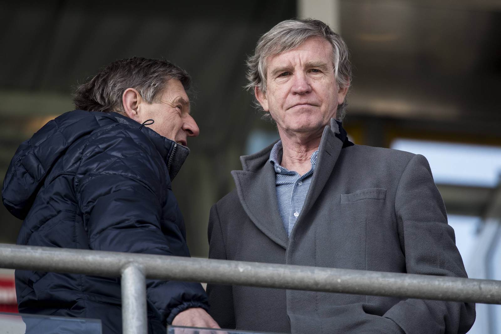 roland duchatelet, 3. liga, carl zeiss jena Roland Duchatelet auf der Tribüne