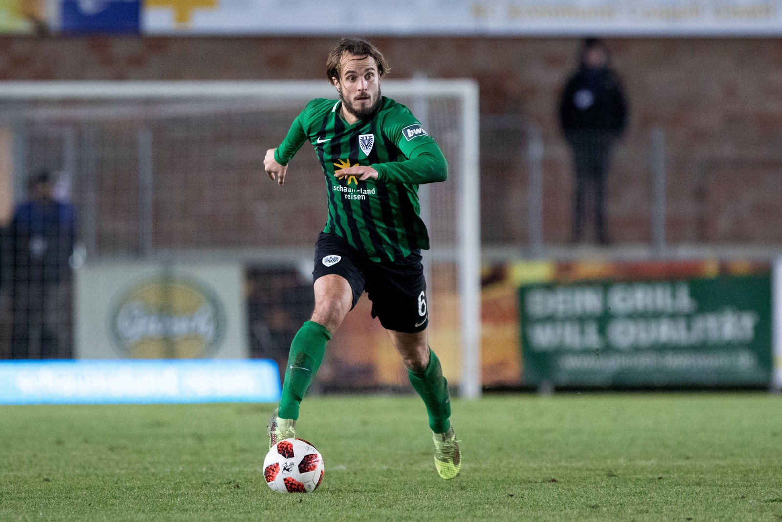 3. liga, preußen muenster, sandrino braun Sandrino Braun in Aktion.