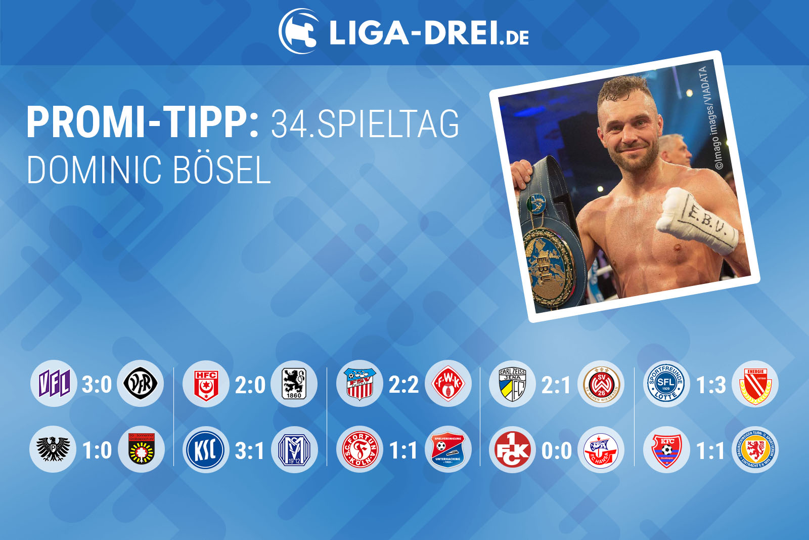 Dominic Bösel beim Promi-Tipp
