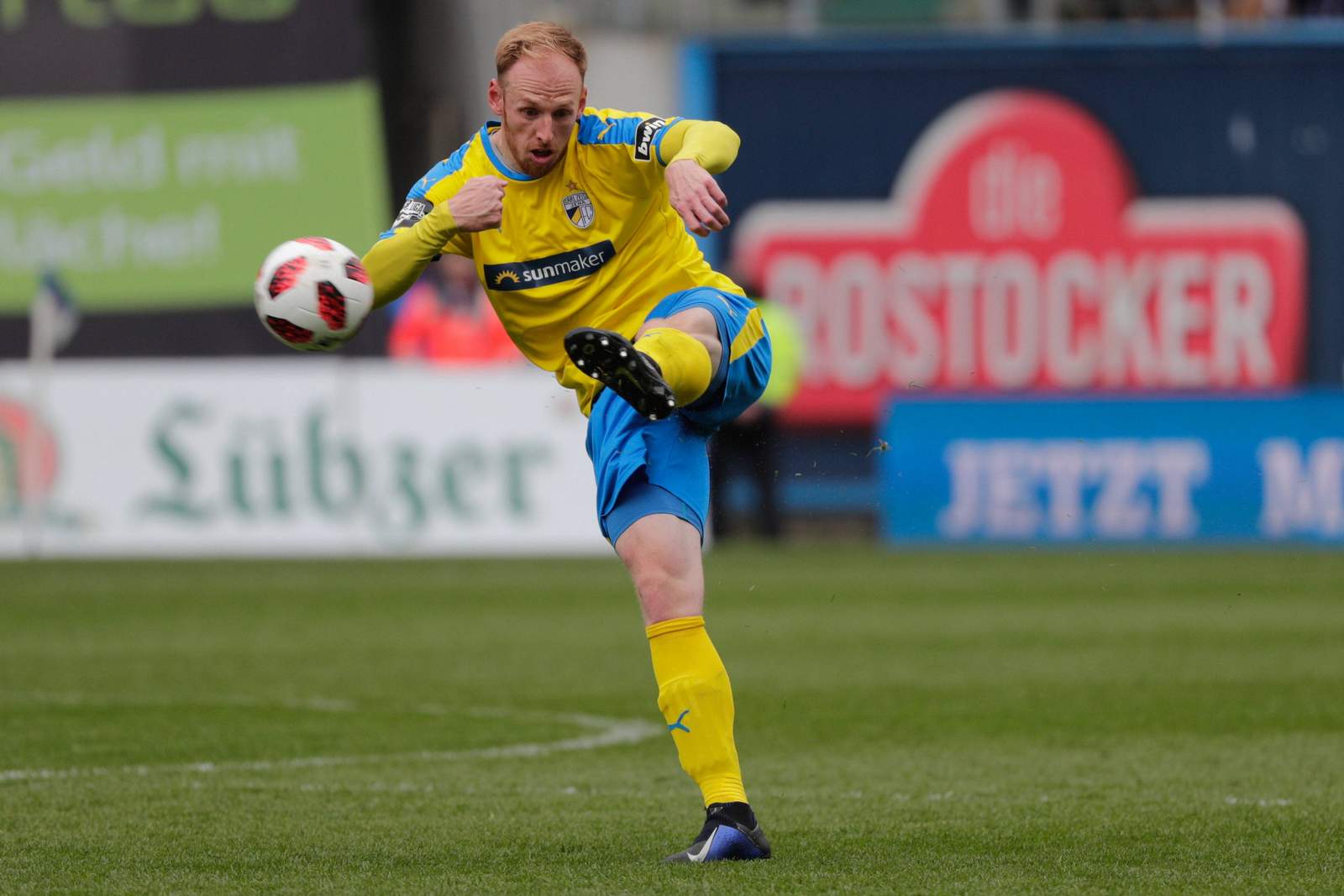 3. liga, carl zeiss jena, justin gerlach Justin Gerlach in Aktion.