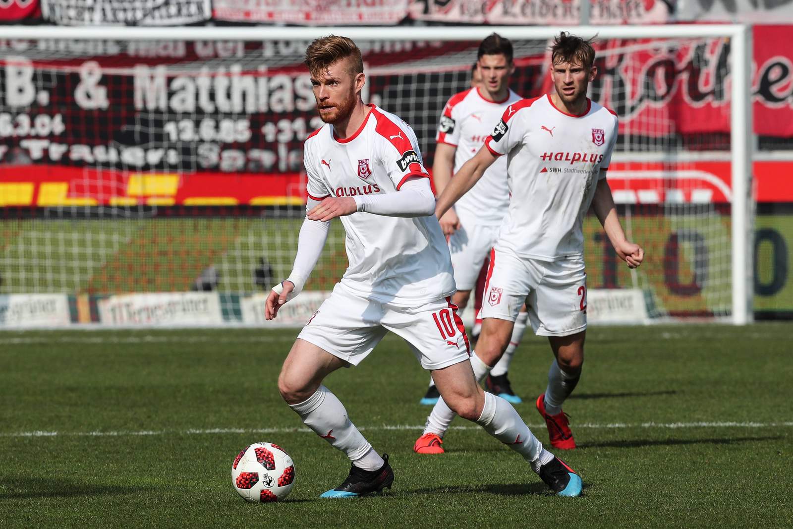 3. liga, hallescher fc, mathias fetsch Mathias Fetsch in Aktion.