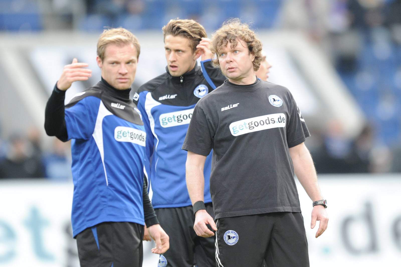 2. liga, arminia bielefeld, thomas huebener, stefan kraemer Thomas Huebener (l.) und Stefan Krämer (r.).