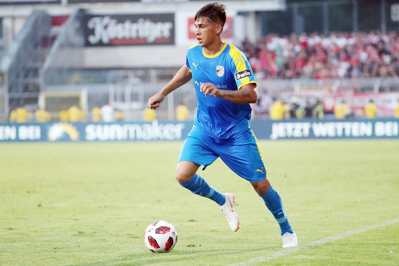 Logan Rogerson, 3. liga, carl zeiss jena Logan Rogerson am Ball für Carl Zeiss Jena