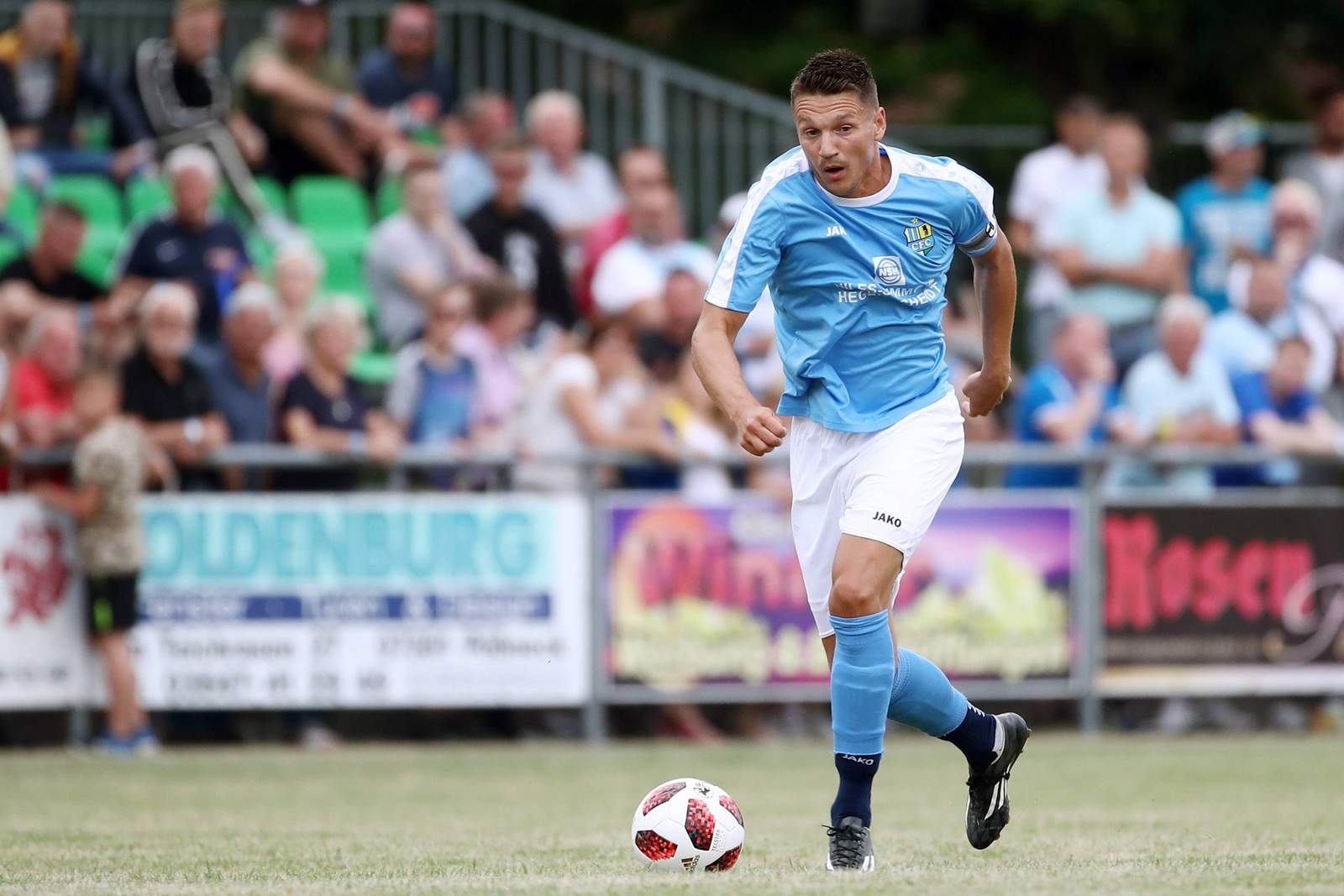 daniel frahn, chemnitzer fc saisonvorbereitung 2019/20 Daniel Frahn am Ball für den Chemnitzer FC