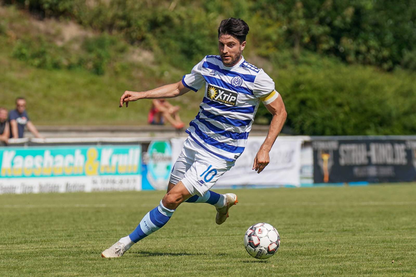 3. liga, msv duisburg, moritz stoppelkamp Moritz Stoppelkamp im Test gegen eine Duisburger Stadtauswahl.