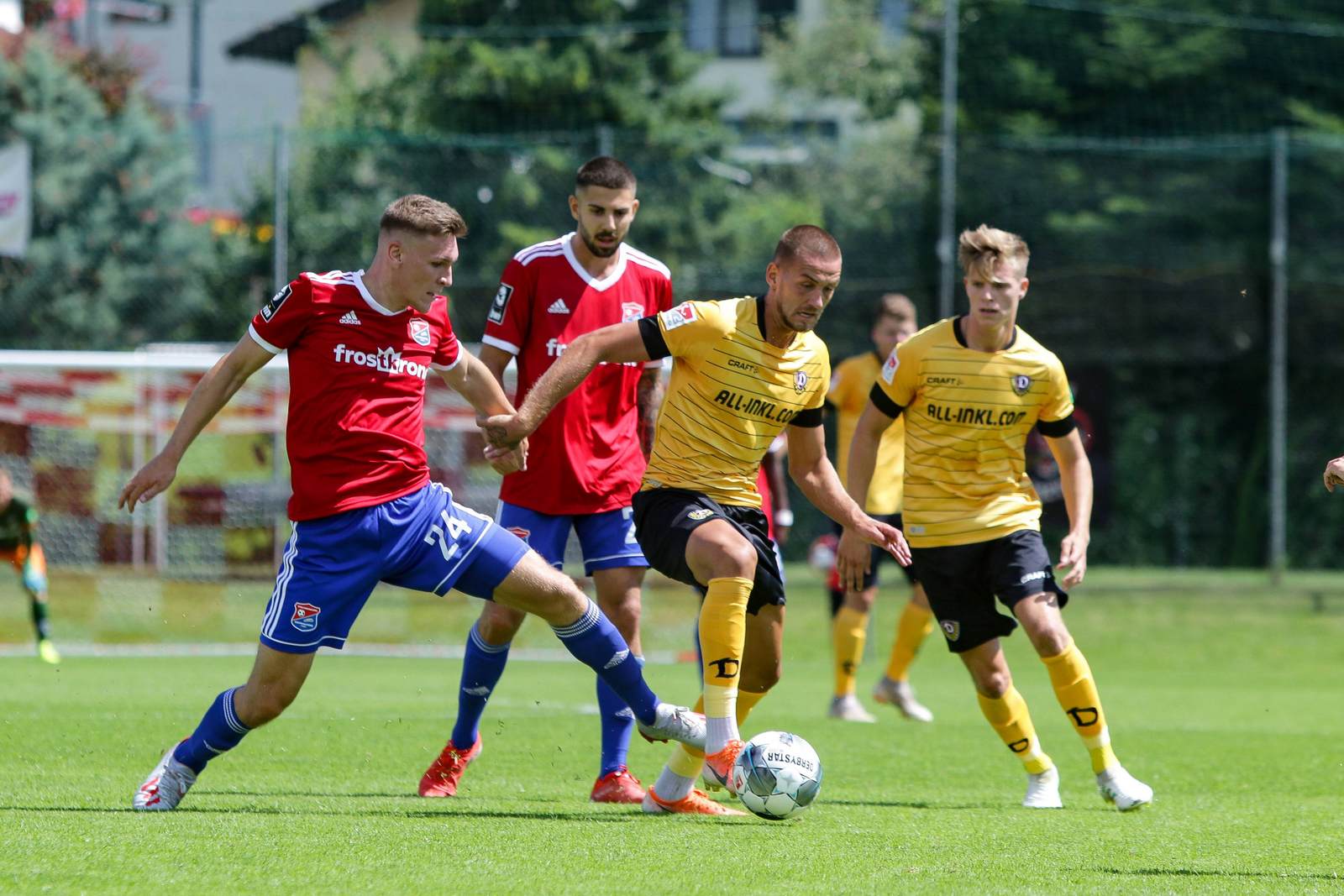 niclas stierlin, rene klingenburg, spvgg unterhaching, dynamo dresden, vorbereitung 2019/20 Niclas Stierlin gegen René Klingenburg