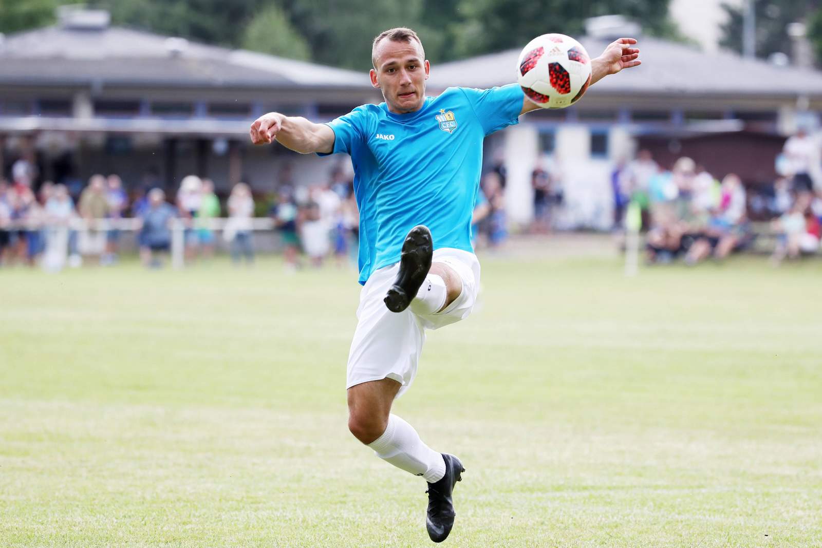 3. liga, chemnitzer fc, timo mauer Timo Mauer während der Vorbereitung.