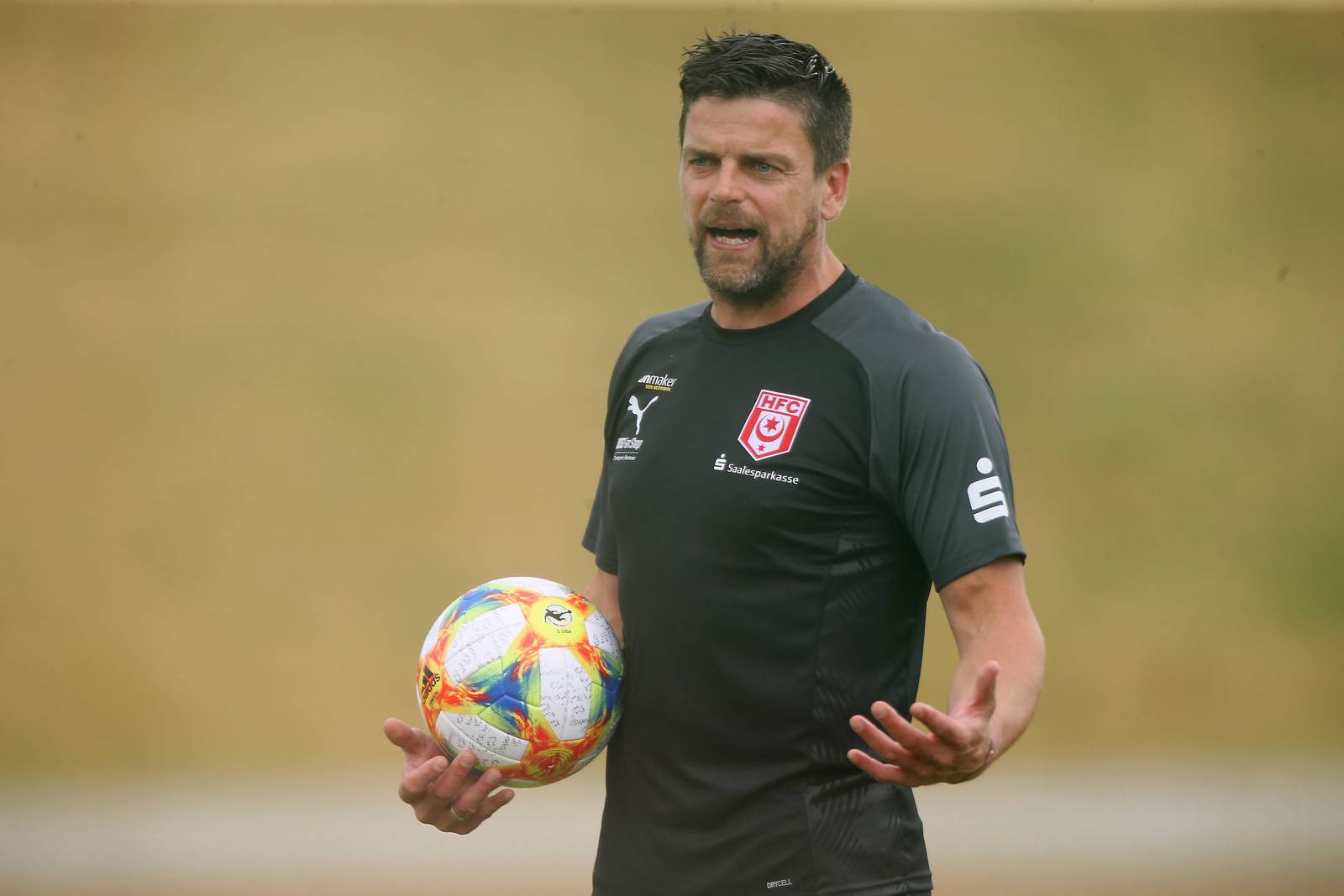 torsten ziegner, hallescher fc, hfc, 3. liga Torsten Ziegner im Training des Halleschen FC