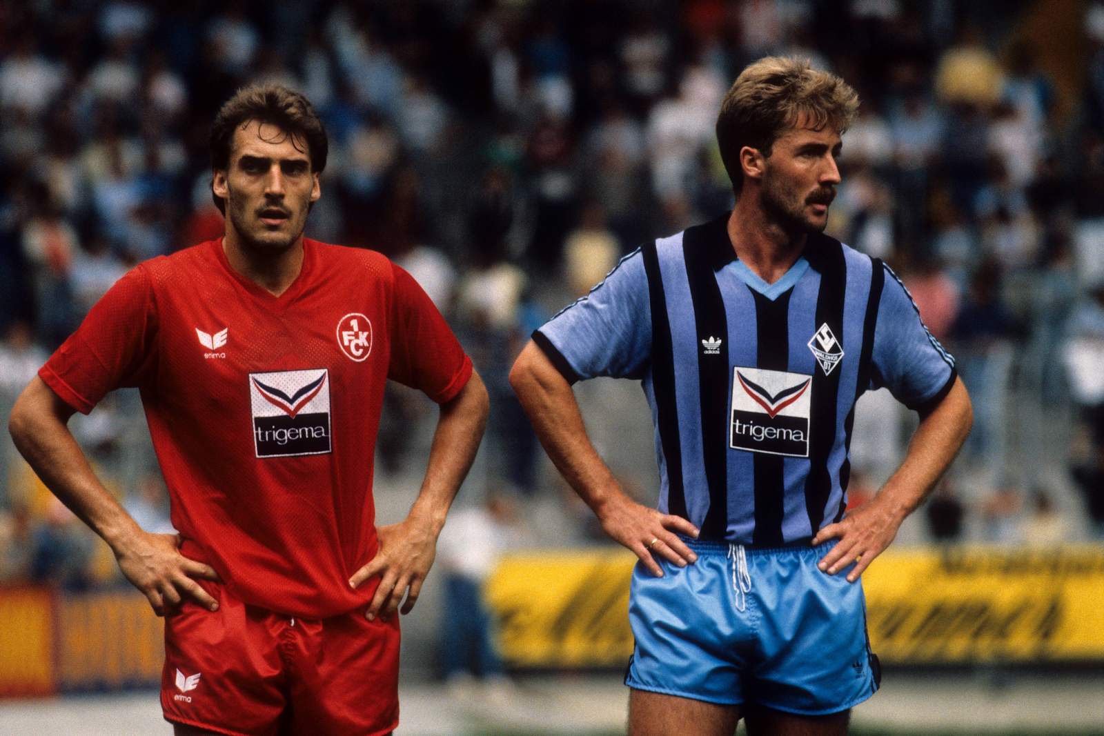 fck, waldhof mannheim, frank hartmann, dieter finke Frank Hartmann vom FCK (l.) und Dieter Finke von Waldhof Mannheim.