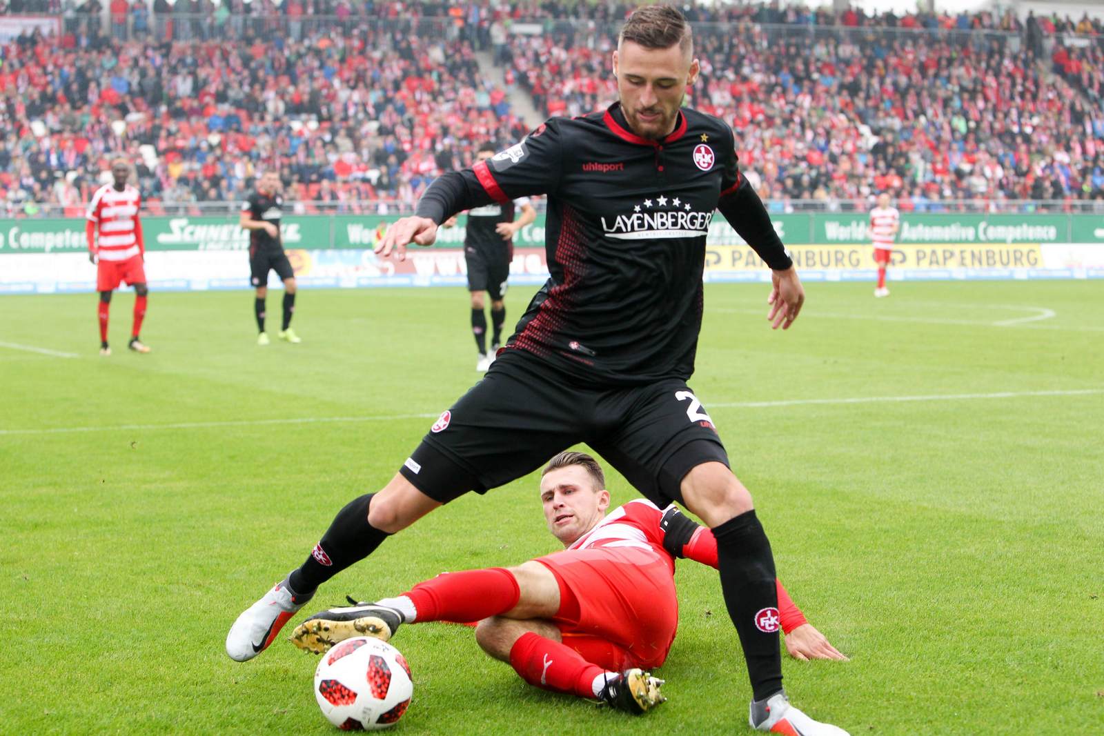 lukas gottwalt, nils miatke, fck, fsv zwickau, 3. liga Zweikampf zwischen Lukas Gottwalt und Nils Miatke