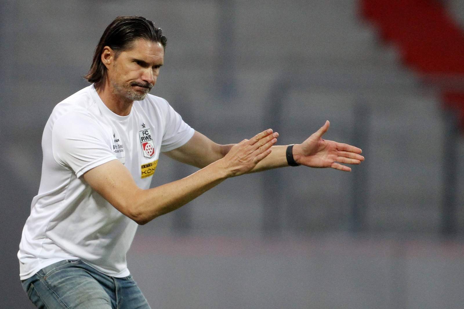regionalliga, rot-weiß erfurt, thomas brdaric Thomas Brdaric im Spiel gegen Meuselwitz.