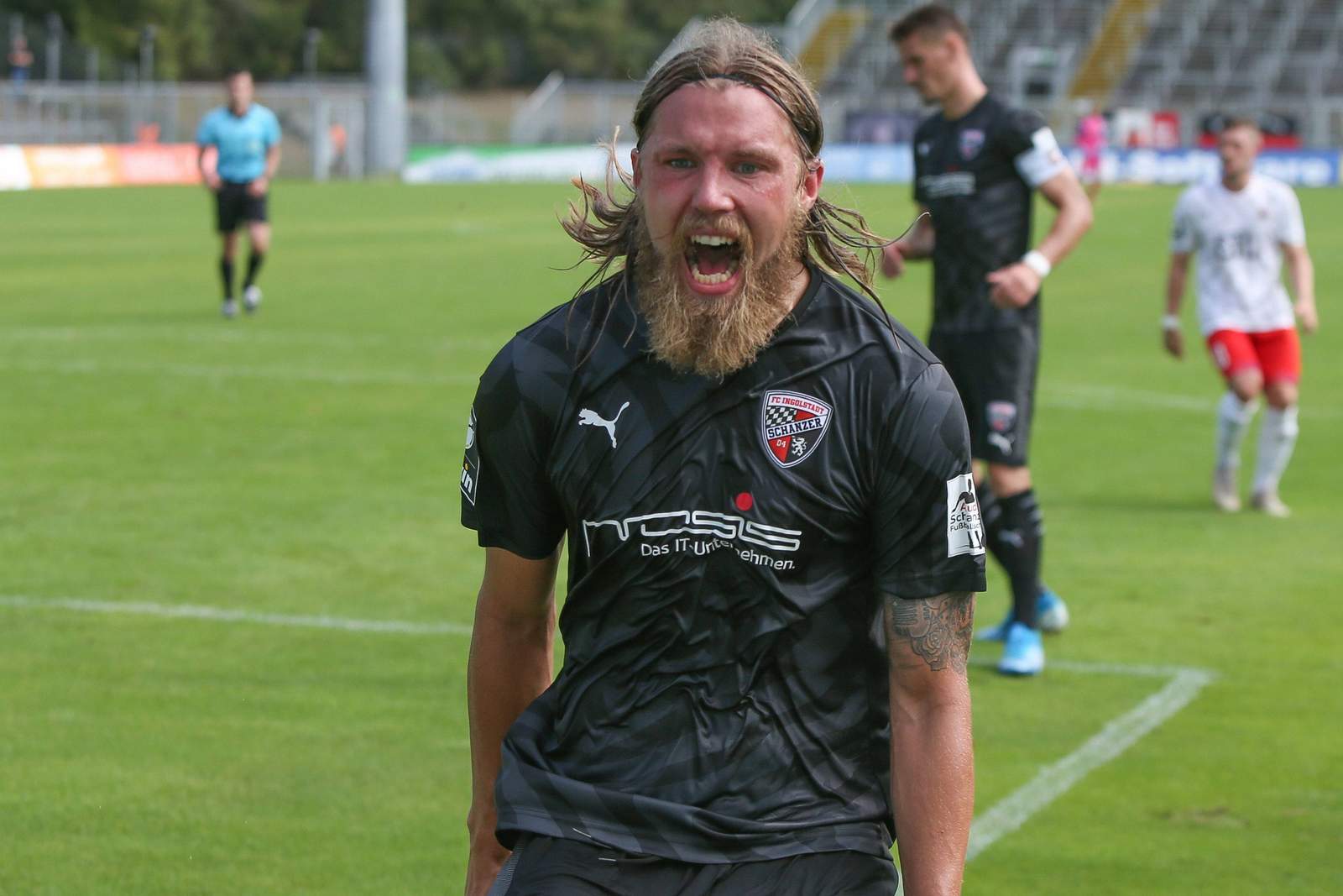 Björn Paulsen schreit nach Spiel vom FC Ingolstadt