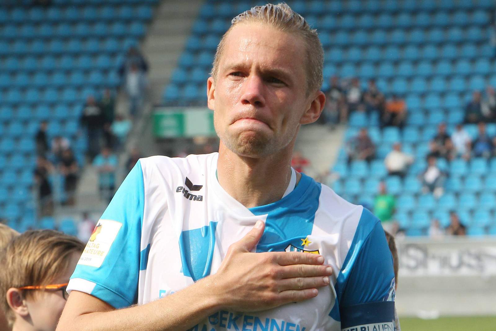 grote chemnitzer fc 3.liga Dennis Grote beim letzten Spiel für den Chemnitzer FC