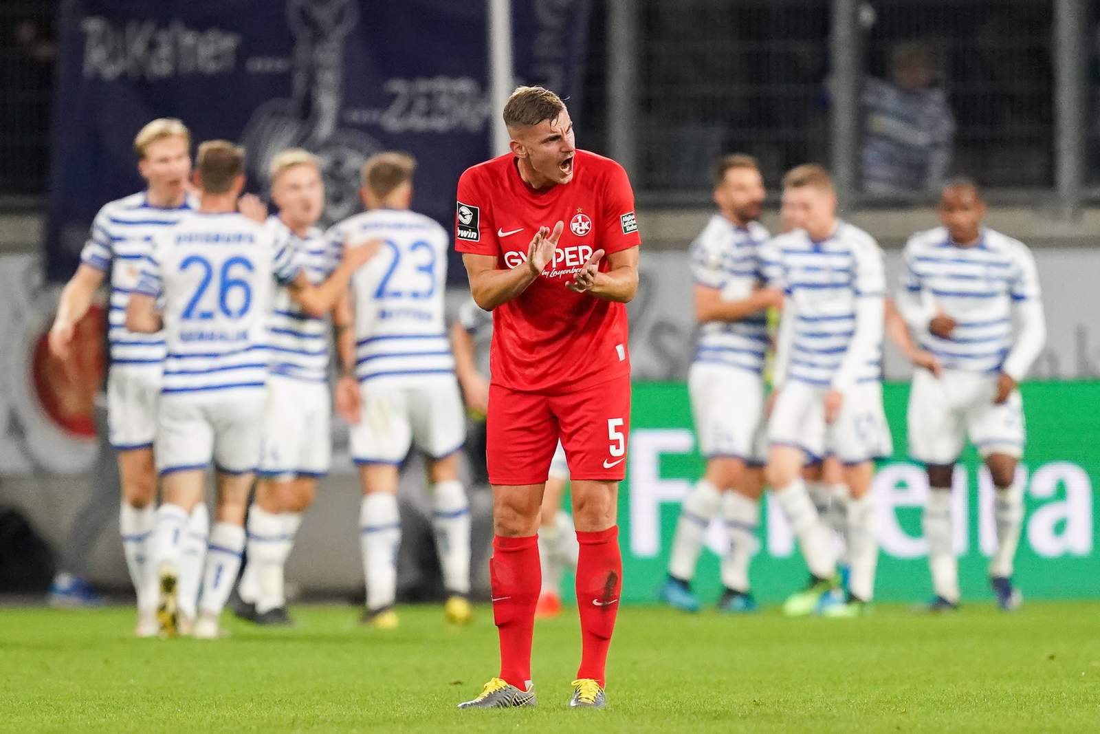 3. liga, fck, kevin kraus Kevin Kraus im Spiel gegen Duisburg.