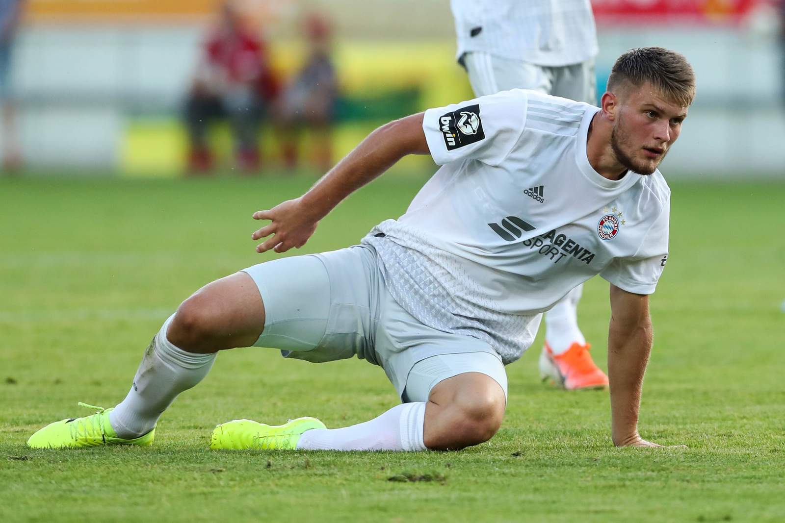 3. liga, fc bayern u23, lars lukas mai Lars Lukas Mai im Spiel gegen Halle.