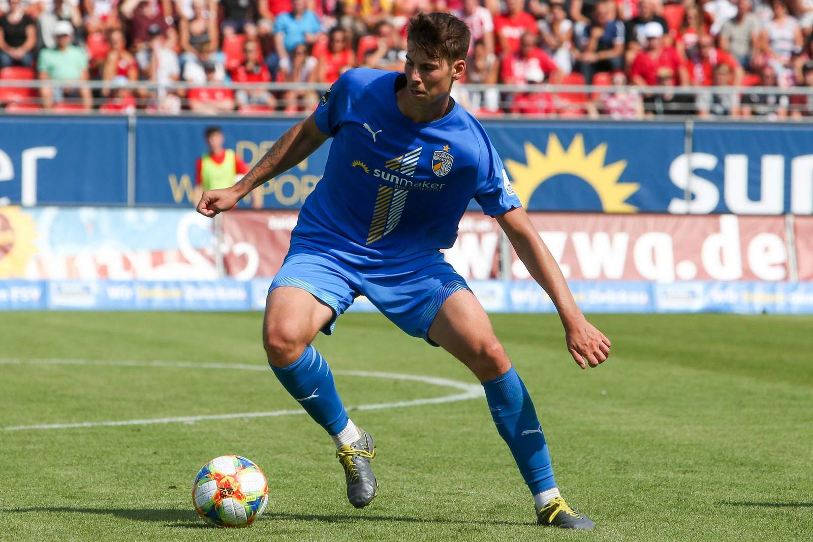 3. liga, carl zeiss jena, maximilian rohr Dominik Rohr im Spiel gegen Zwickau.