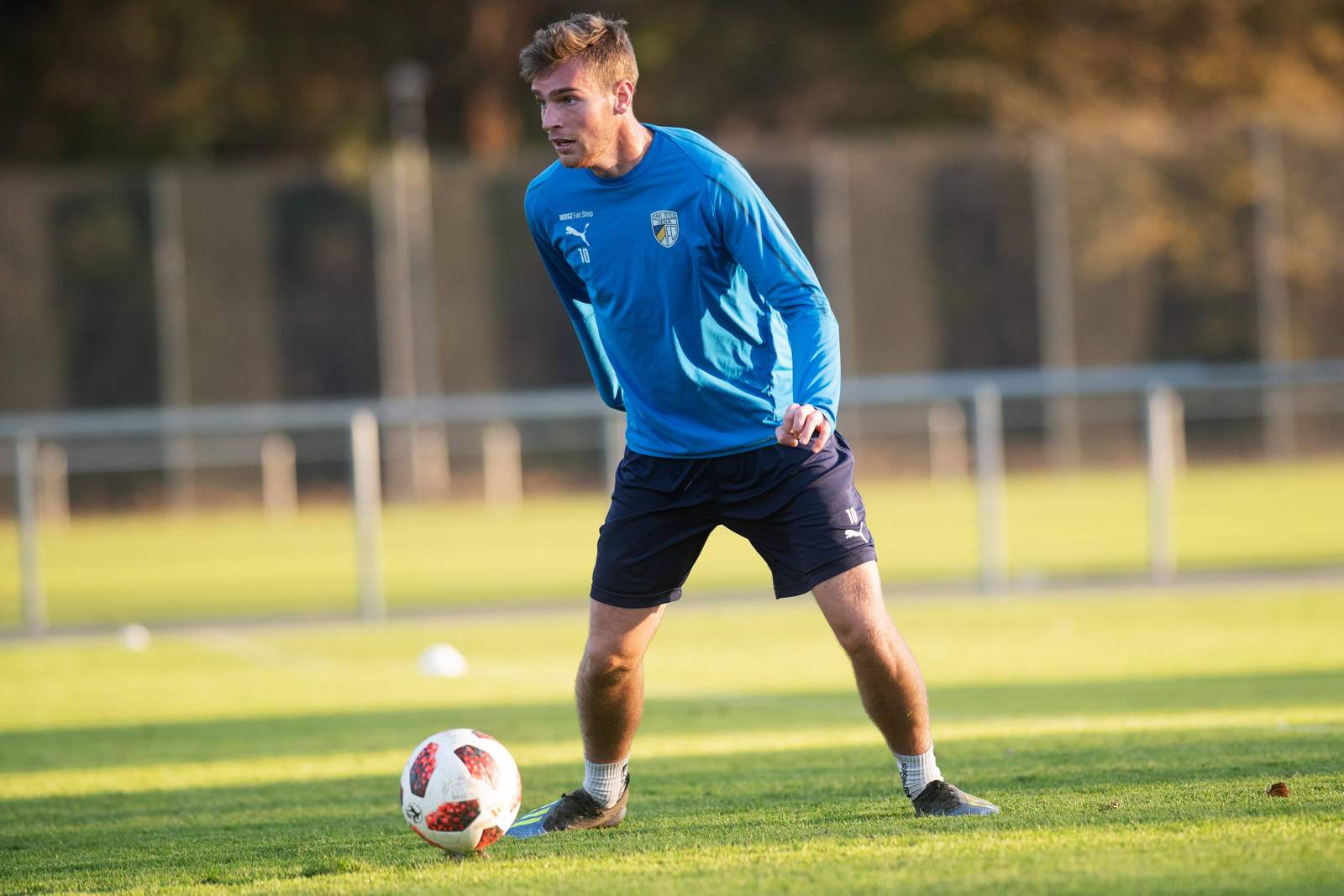 3. liga, carl zeiss jena, maximilian schlegel Maximilian Schlegel im CFC-Training.